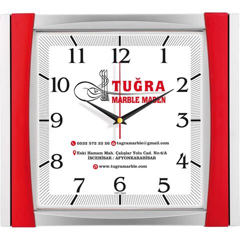 V30-515-K Plastik Duvar Saati  32,5 x 36,5 cm