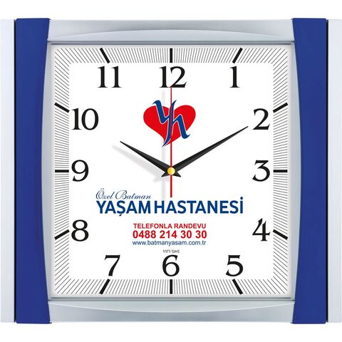 V30-515-L Plastik Duvar Saati  32,5 x 36,5 cm
