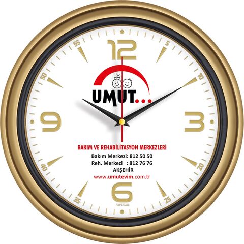 V30-522-AV Plastik Duvar Saati  Ø 34 cm