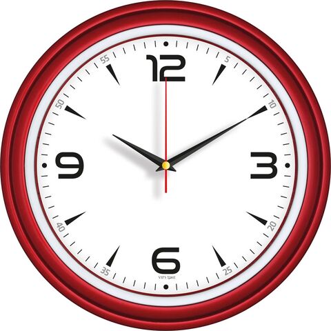 V30-522-K Plastik Duvar Saati  Ø 34 cm