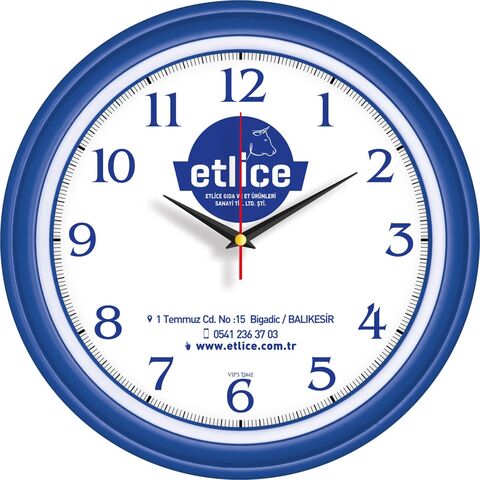V30-522-L Plastik Duvar Saati  Ø 34 cm