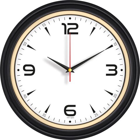 V30-522-S Plastik Duvar Saati  Ø 34 cm