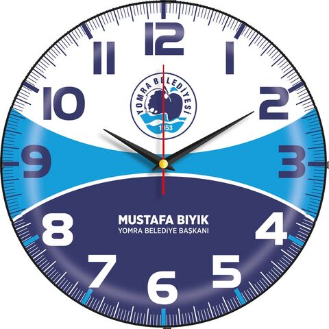 V30-529-B Bombe Cam Duvar Saati  Ø 30 cm