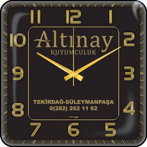 V30-531-AV Bombe Cam Duvar Saati  35 x 35 cm