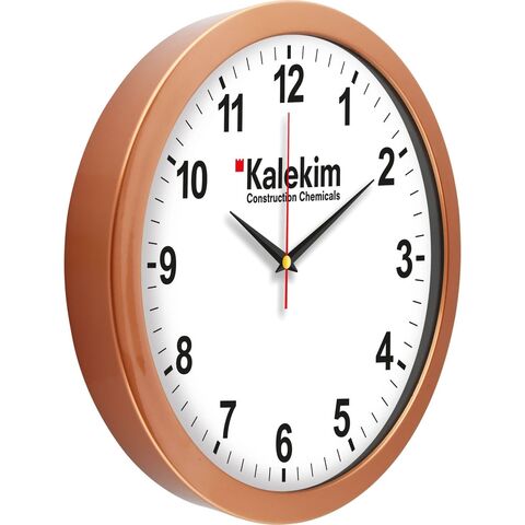 V30-575-B Metalize Duvar Saati Bronz Ø 30 cm