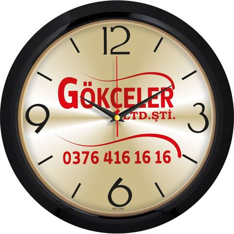 V30-606-S Plastik Duvar Saati  Ø 35 cm