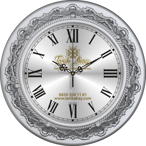 V30-660-G Plastik Duvar Saati  Ø 35 cm