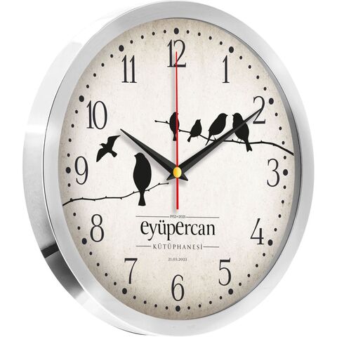 V30-980-B Metal Duvar Saati  Ø 25 cm