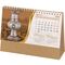 AMT-02-KRFT Osmanlı Masa Takvimi Kraft - Taslama 20 x 14 x 7 cm